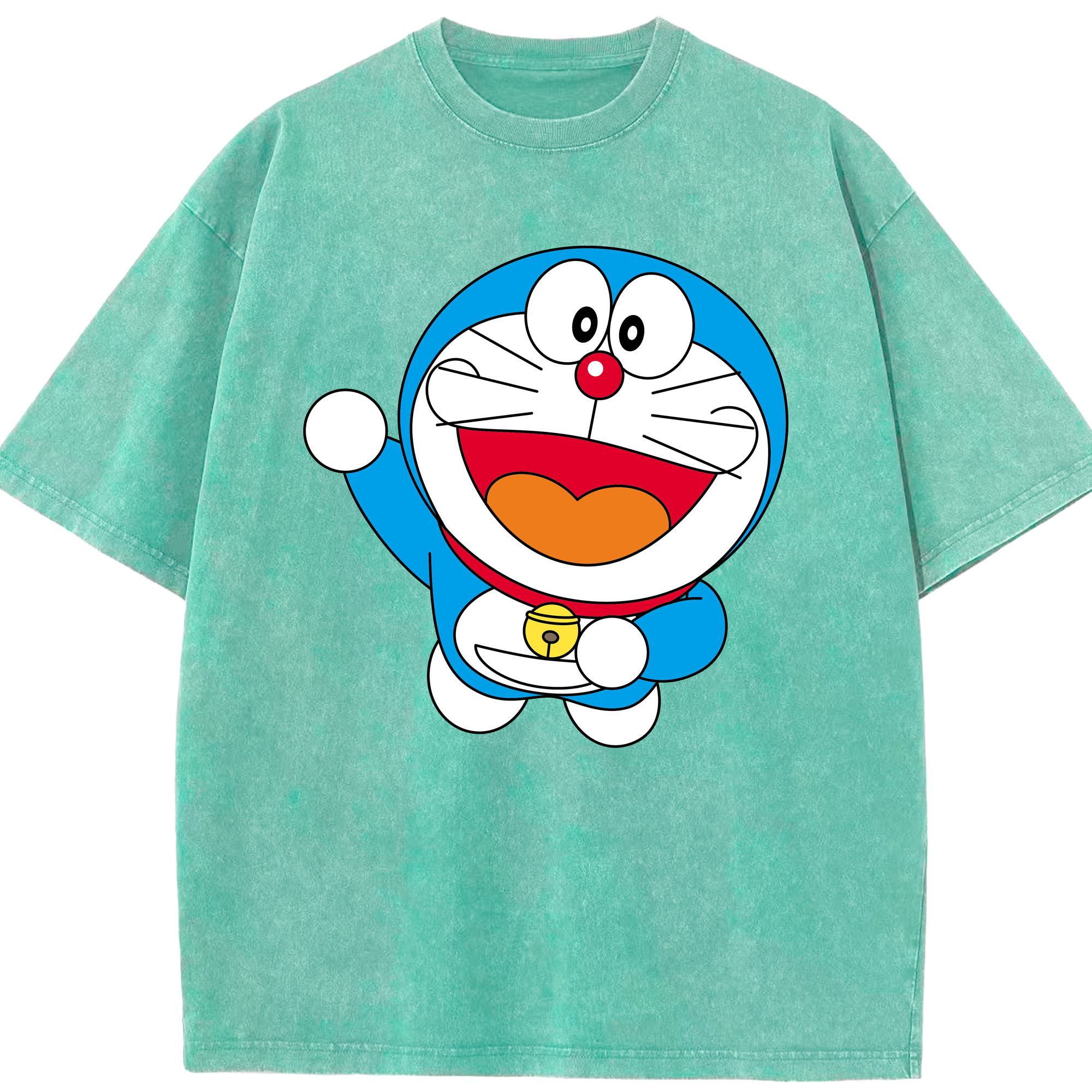 （画像用） ドラえもん Doraemon 綿100% ヴィンテージ風 半袖Tシャツ（フロントプリント）